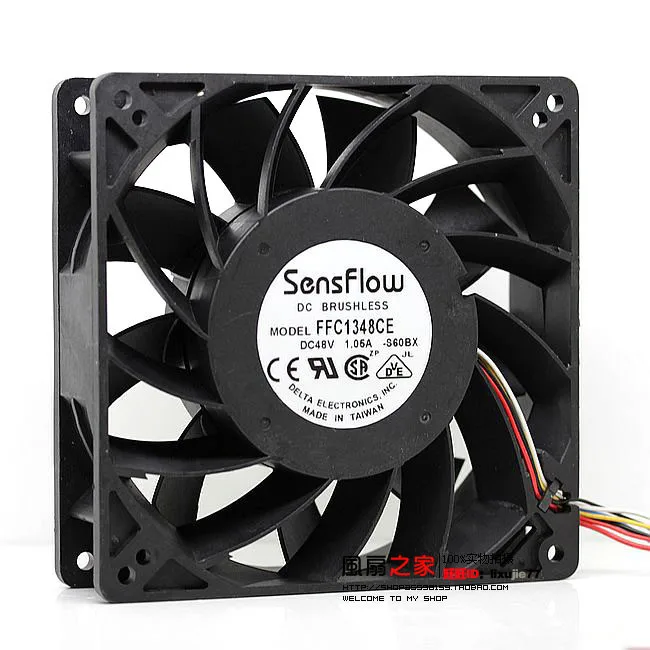 

SensFlow 12738 FFC1348CE 48V 1.05A Special Industrial Fan,Cooling Fan 127X127X38MM 13CM