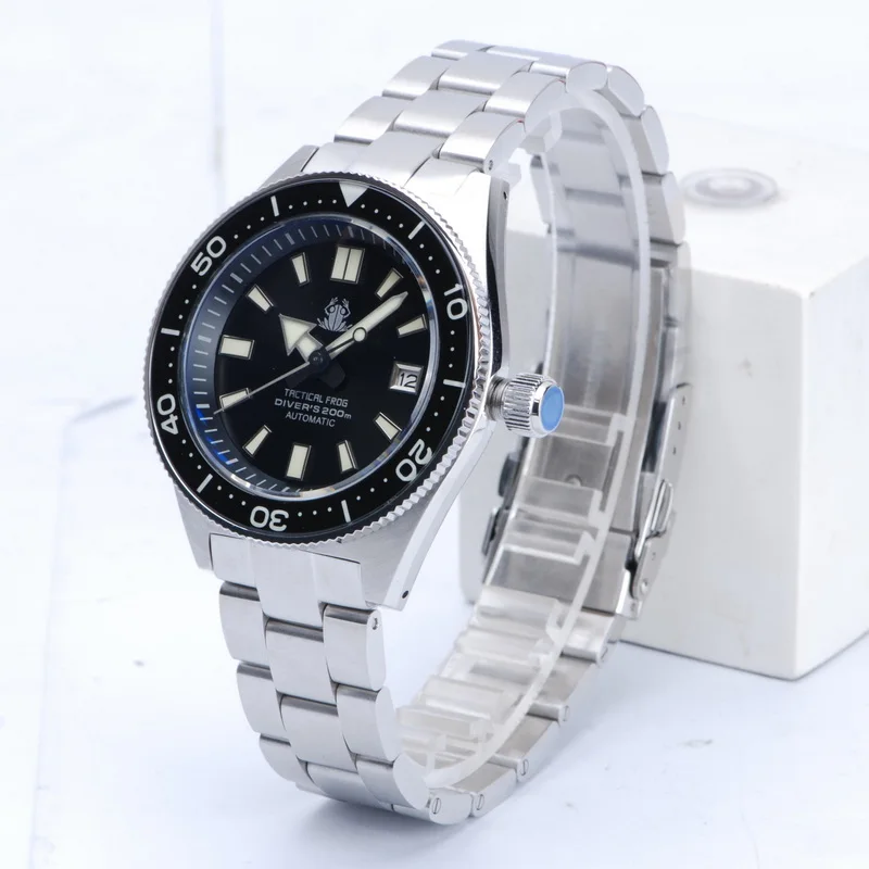 Tactische Kikker Heren Diver Horloges 62Mas Militaire Mannelijke Automatische Horloge Sport 200M Waterdichte Lichtgevende NH35 Keramische Bezel