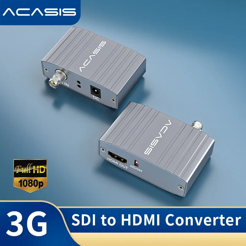 Acasis 3G Video Micro Converter SDI to HDMI-compatible To SDI Adapter Converter with Audio Auto Format Detection For Camera