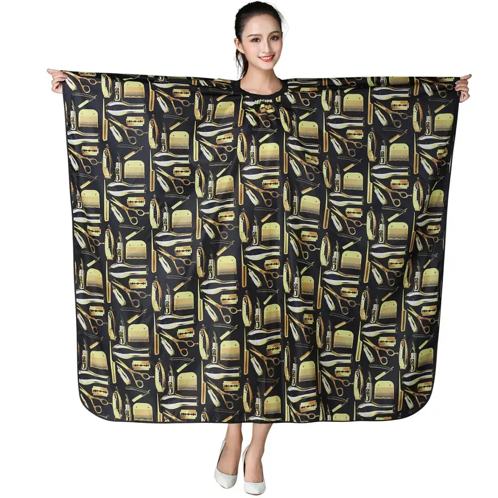Salon Professional Hair Styling Cape,Hair Cutting Coloring Styling Retro Waterproof Cape Hairdresser Barber Capes Wai Cloth