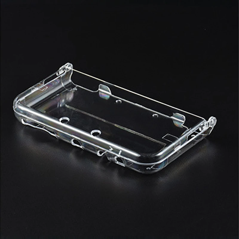 Capa de cristal rígido de alta qualidade, capa transparente para console 3ds xl/ll, capa protetora antiarranhões e poeira