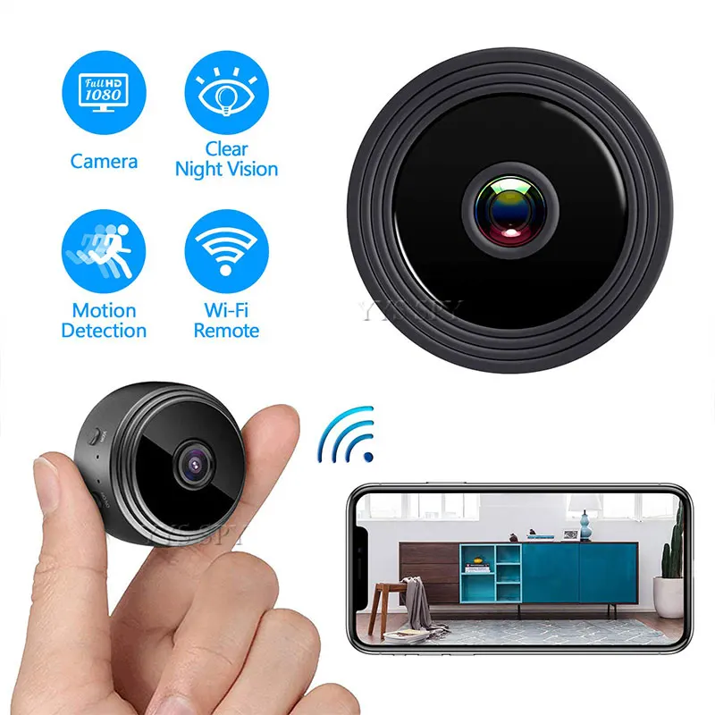 Mini Magnetic Camera WiFi 1080P HD IP P2P Camcorder Night Vision Motion Detection Video Audio Recorder Micro Cam Camara Espia