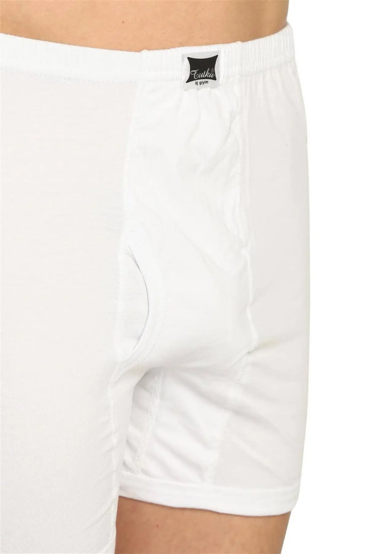 Passion-ropa interior de algodón 100 para hombre, calzoncillos blancos, Bóxer largo, paquete Hecho en Turquía, 6 piezas