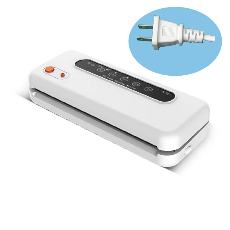 SX-158 Tự Động Hút Chân Không Thực Máy Đóng Gói Cho Nhà Bếp Gia Đình Thương Mại Thực Phẩm 110V/220V Máy Hút Chân Không Dán Miệng Máy Đóng Gói