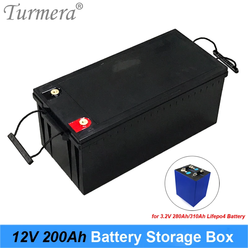 Turmera 12V 24V 48V Battery Storage Box for 3.2V 280Ah 200Ah Lifepo4 Battery Solar Energy System and  Uninterrupted Power Supply