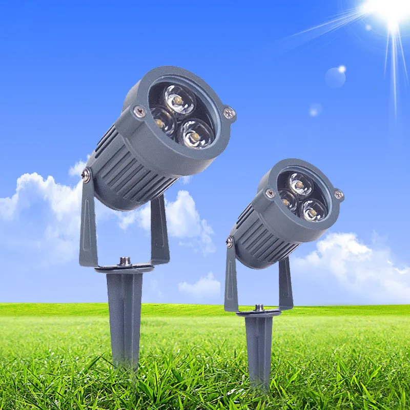 LED 9W Lawn Lamps RGB  With Remote Control LED Spike Light IP67  LED Landscape Spot Light Bulb Green Path Outdoor Lighting 230V