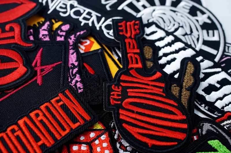 Bands Iron On Patches Apparel Sewing Fabric Handmade Appliques For Clothing Punk Rock Stickers Badges Parche
