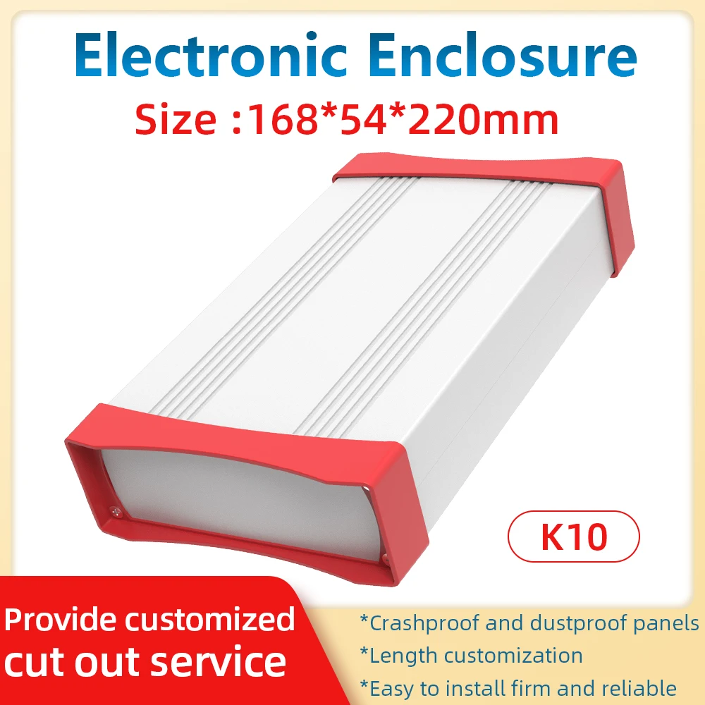 

168W54H Plastic Cover Enclosure Electronic Electronic Customization Equipment PCB Square Aluminum Project Box