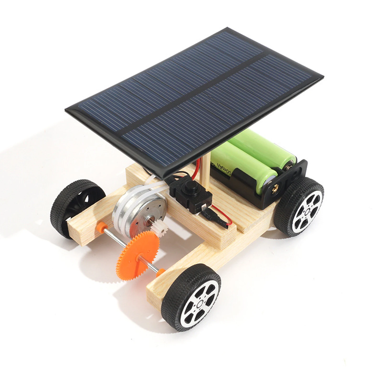 DIY Wooden Solar Powered Car Vehicle Model Robot Toys for Child Student Science  Educational Project Funny Gadget Hobby Gift