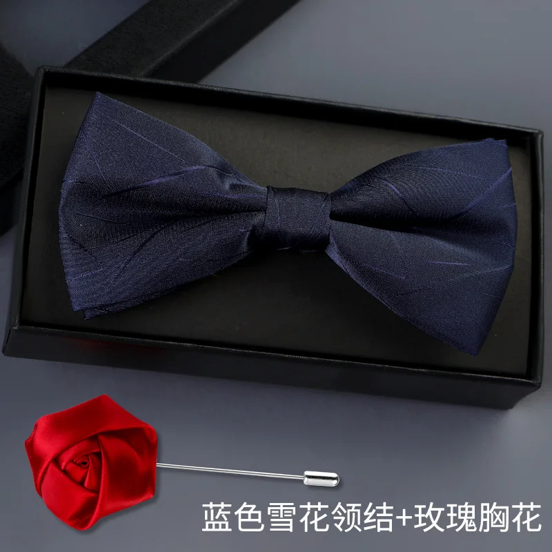 Wedding ceremony male Korean groom wedding best man men's bow tie Solid Black Bow Tie Red Bow Tie