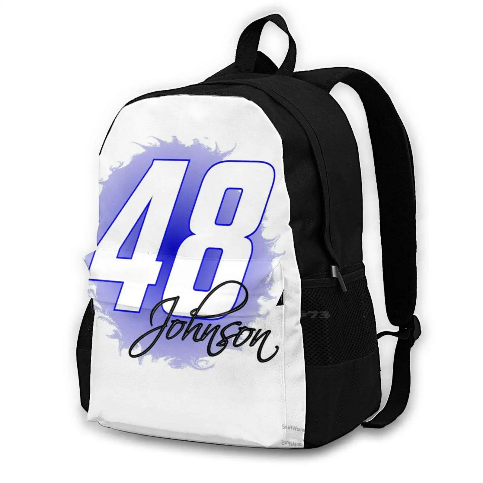 Jimmie Johnson #48 Bag Backpack For Men Women Girls Teenage Black Jimmie Johnson 48 Motorsport Hendrick