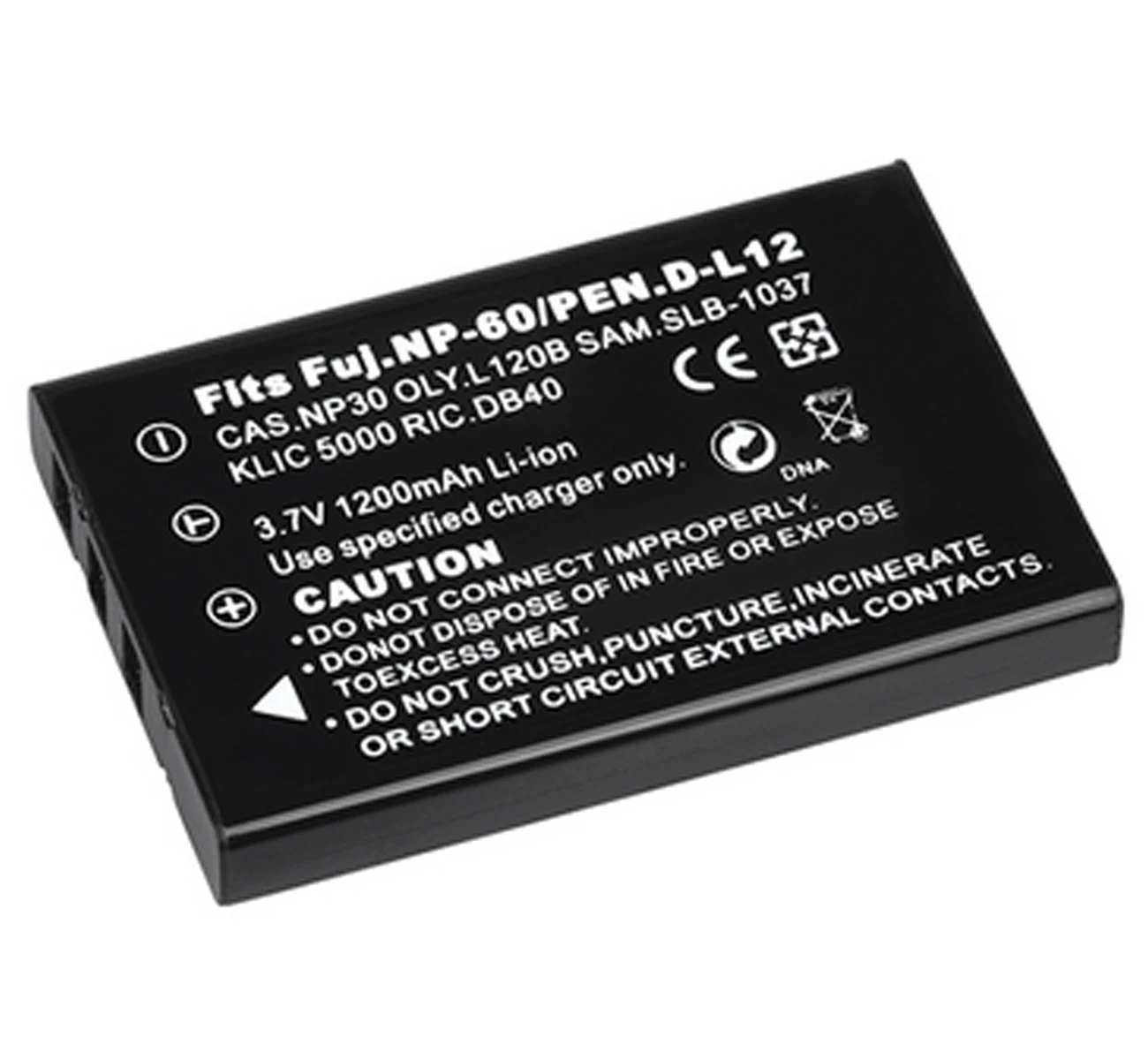 SLB-1037, SLB-1137 Battery Pack for Samsung Digimax V10, V700, V800, U-CA4, U-CA5, U-CA401, U-CA501, U-CA505 Digital Camera