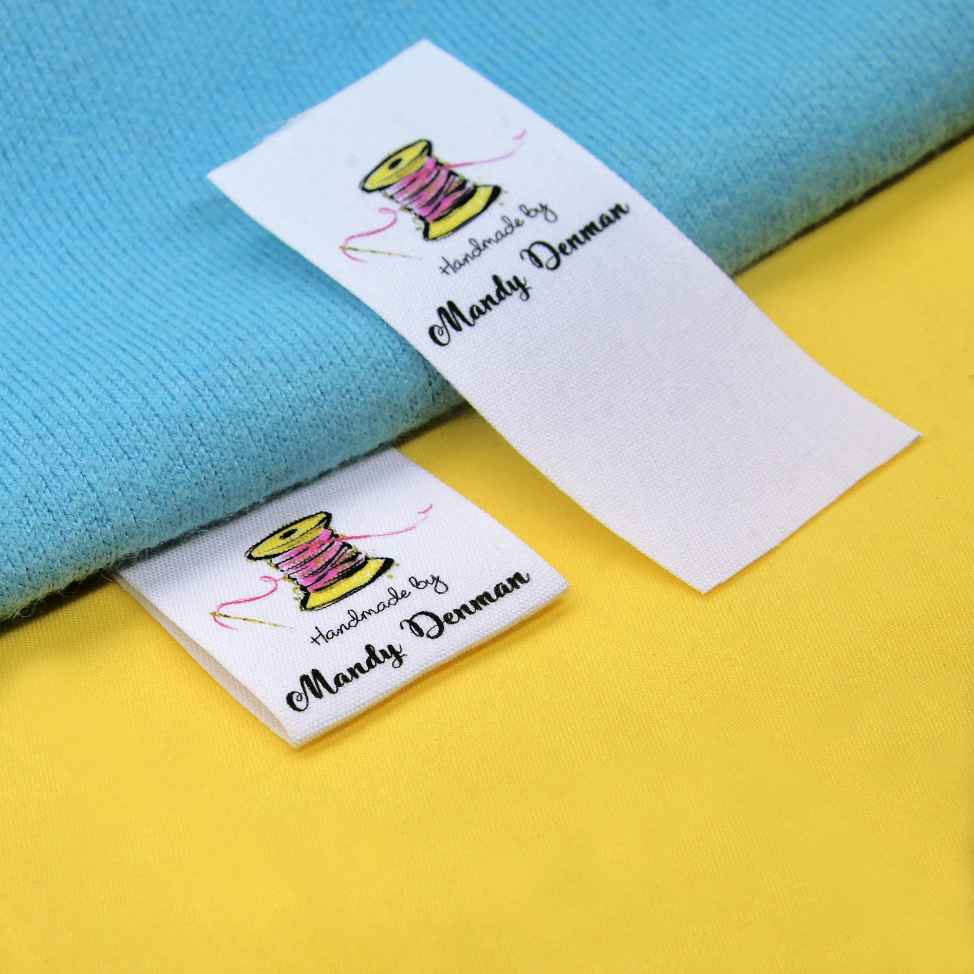 Custom Sewing label，Custom Clothing Labels - Brand Tags, Logo or Text, Handmade,  Custom Design (FR132)