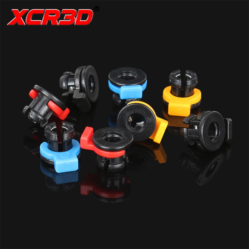 Części do drukarek 3D XCR 4 sztuk/partia złącza pneumatyczne zaciski zaciskowe do wytłaczarki Hotend Bowden PTFE złączki rurowe 1.75mm Filament