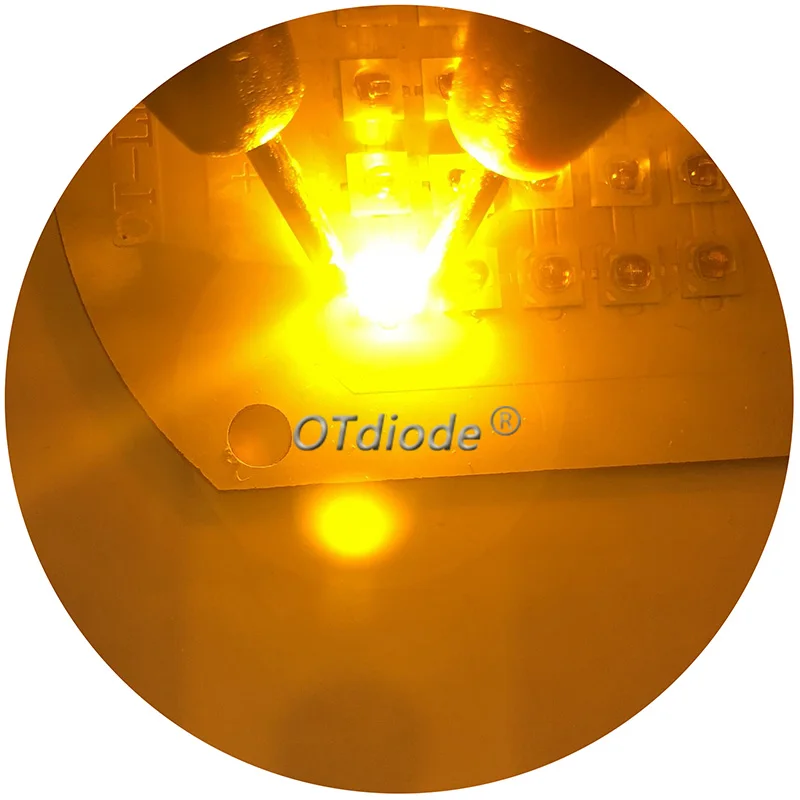 Imagem -03 - Smd Alta Potência Led Diodo Chip Âmbar Amarelo Emissor de Luz 1w 3w 3535 590nm para 595nm em Vez de Xpe Xp-e 50 Pcs por Lote