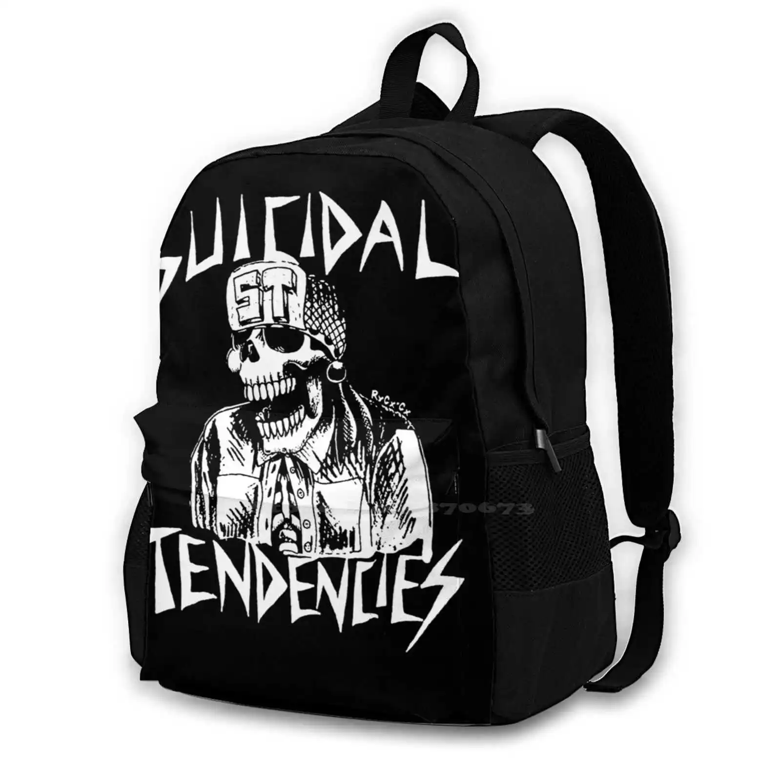 Suicidal Tendencies Backpacks For School Teenagers Girls Travel Bags Punk Hardcore Dag Nasty Dead Boys The Damned Cock Sparrer