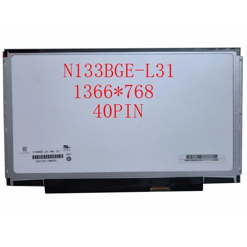 

N133BGE-L31 B133XW01 LP133WH2 for Lenovo U310 U350 V360 V370G Z370 Z380 Lcd Screen LVDS 40pin