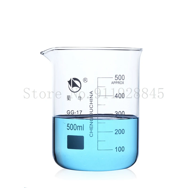 Lab High Borosilicate Glass Beaker Laboratory Graduated 25 50 100 200 250 500 1000 2000 3000 5000 10000mL