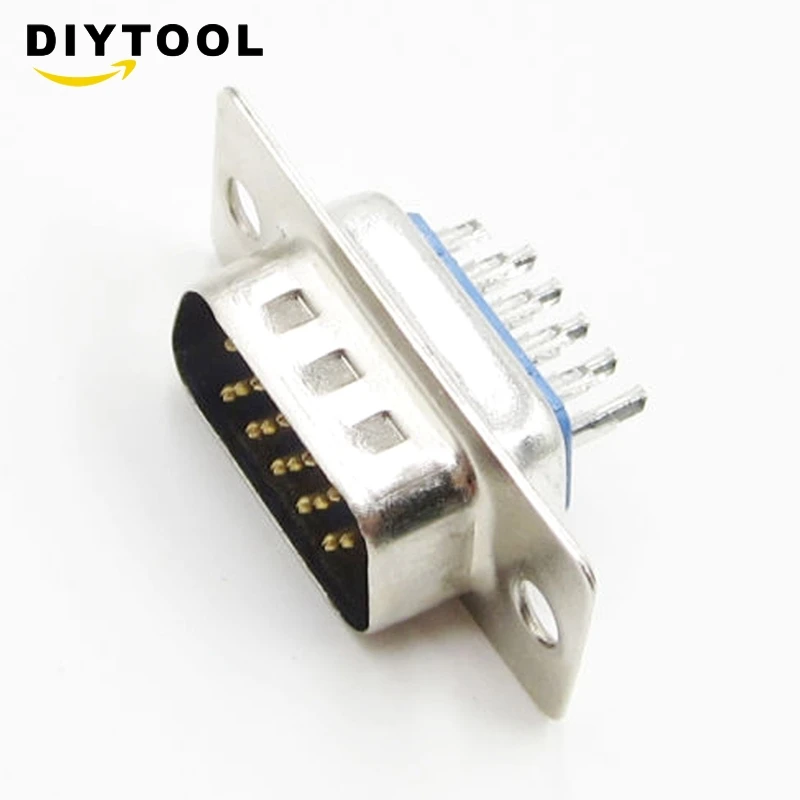 10 piezas DB15 Jack VGA 3 filas 15Pin D-SUB cable tipo soldadura DIY conector de enchufe