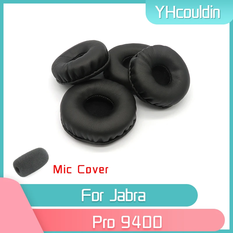 Вкладыши YHcouldin для наушников Jabra Pro 9400 Pro9400, Сменные аксессуары для наушников из мятой кожи