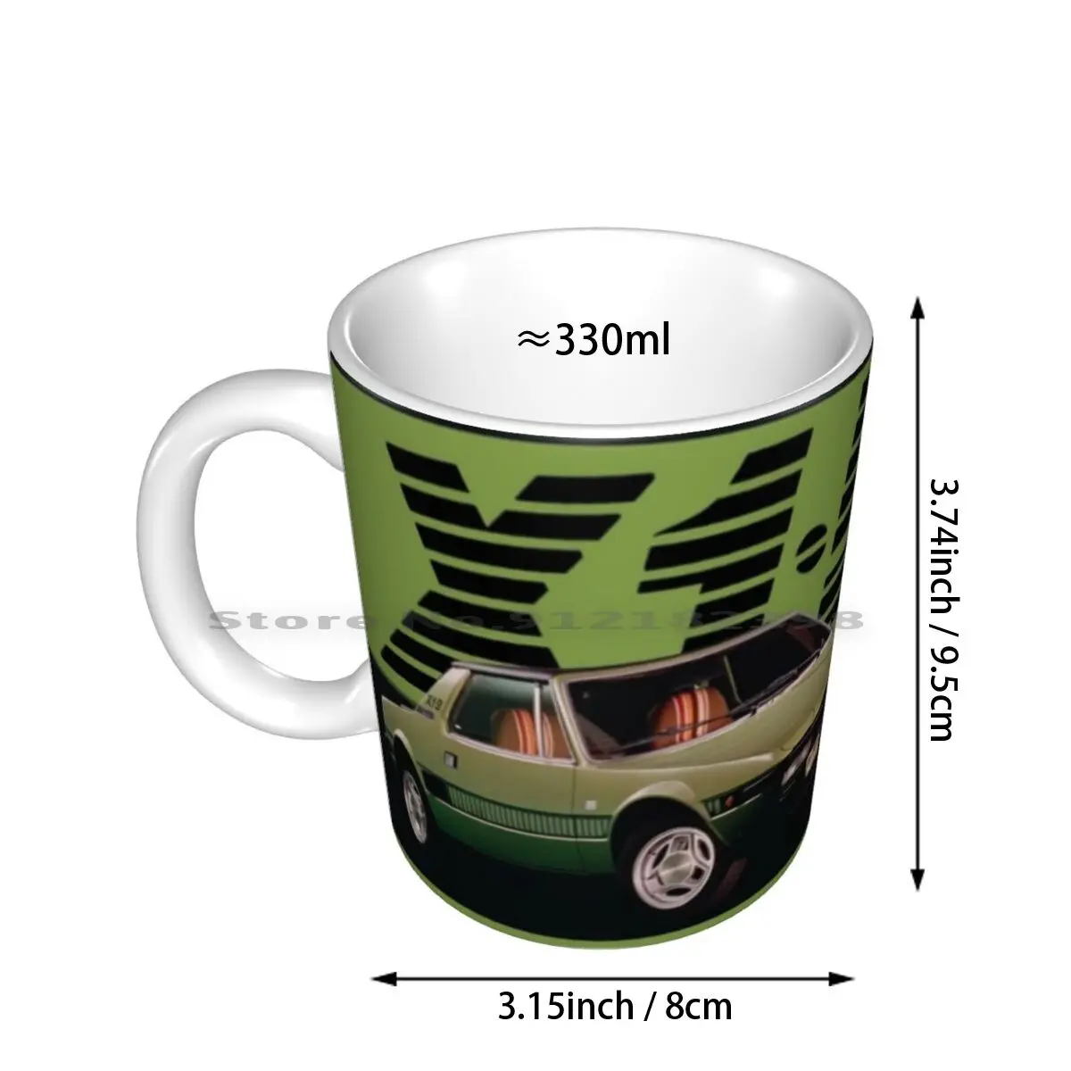 Fiat X1 / 9 Ceramic Mugs Coffee Cups Milk Tea Mug Fiat X1 9 X19 Sports Car Cars Italian 127 128 1970s 1980s Bertone 70s 80s Mr2