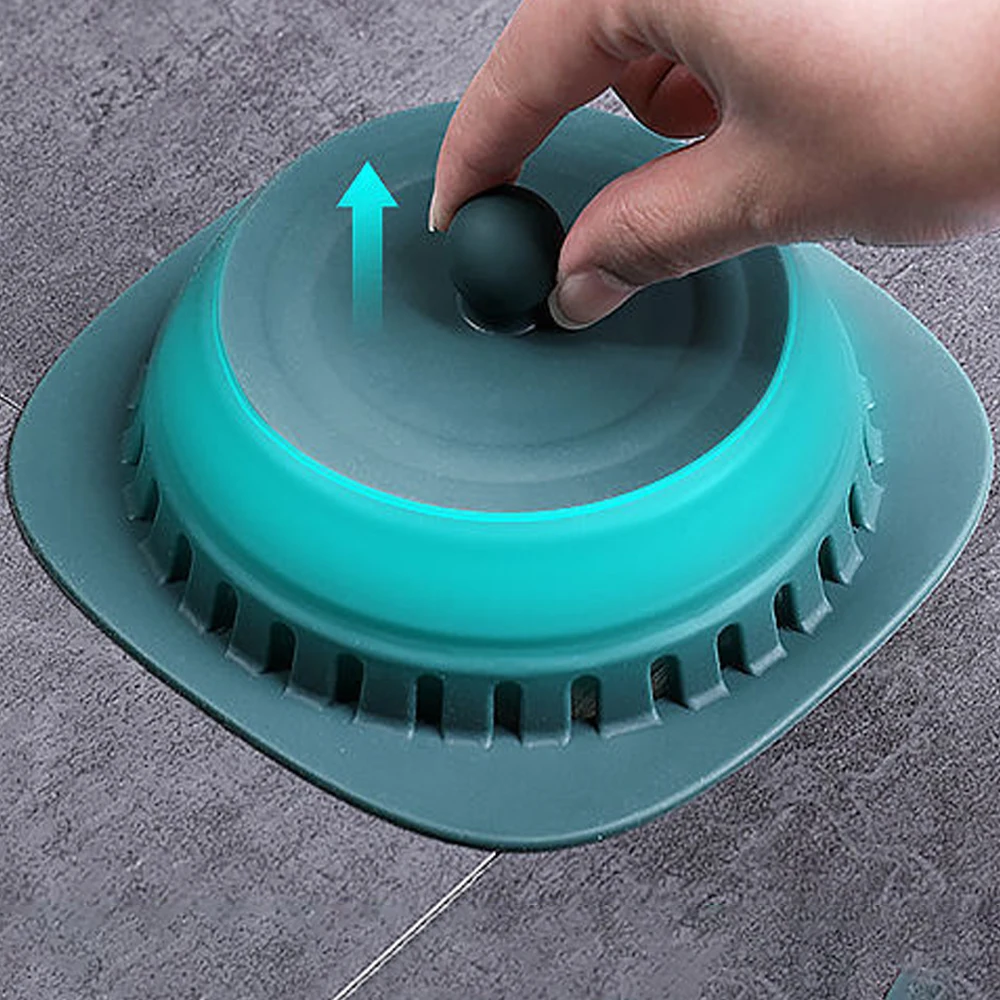 Floor Drain Cover Strainer Kitchen Sink Filter Shower Drain Hair Catcher Stopper Deodorant Anti-Clogging Bathroom Accessories