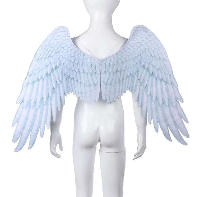 Roleparty Unisex 3D Child Angel Wings Decorative Non-Woven Christmas Halloween Cosplay Costume Props Accessories