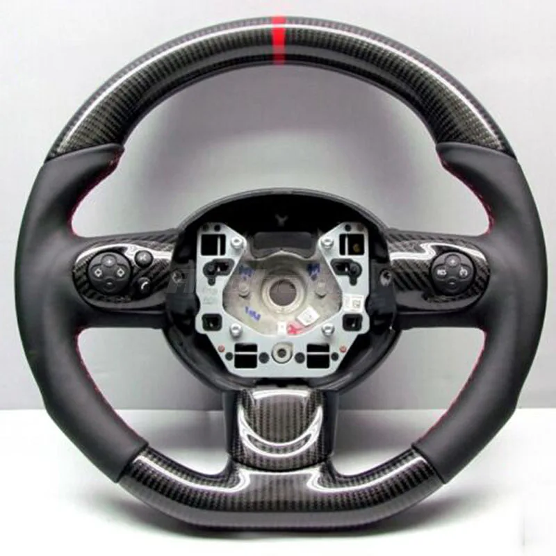 High Quality Customized Carbon Fiber Steering Wheel For BMW MINI Mini Cooper S R56 R58 R57 R61 R59 Coupe No Paddles Shifter