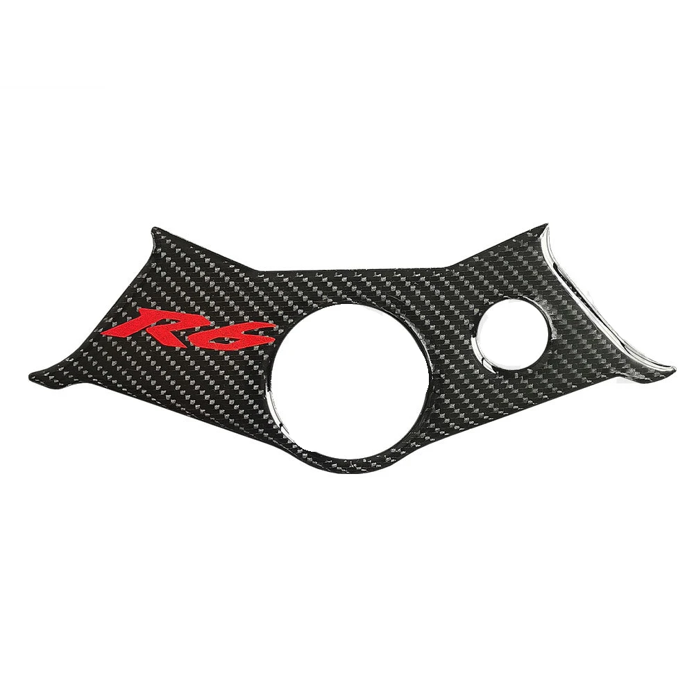 For Yamaha R6 YZFR6 YZF600 2003 2004 2005 Tank Pad Gas Cap Cover Triple Clamp Protector Sticker Carbon Fiber Motorcycle Decal