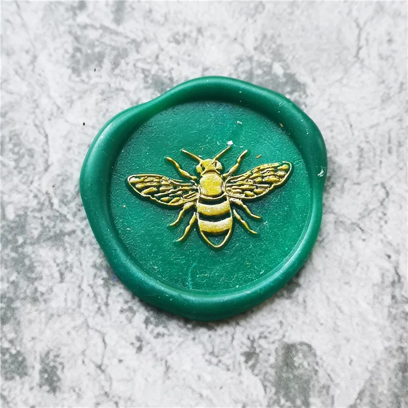 bee stamp cute bee sello bee wax seal stamp Retro Wood Stamp Sealing Wax Seal Stamp Wedding Decorative sealing Stamp wax seals