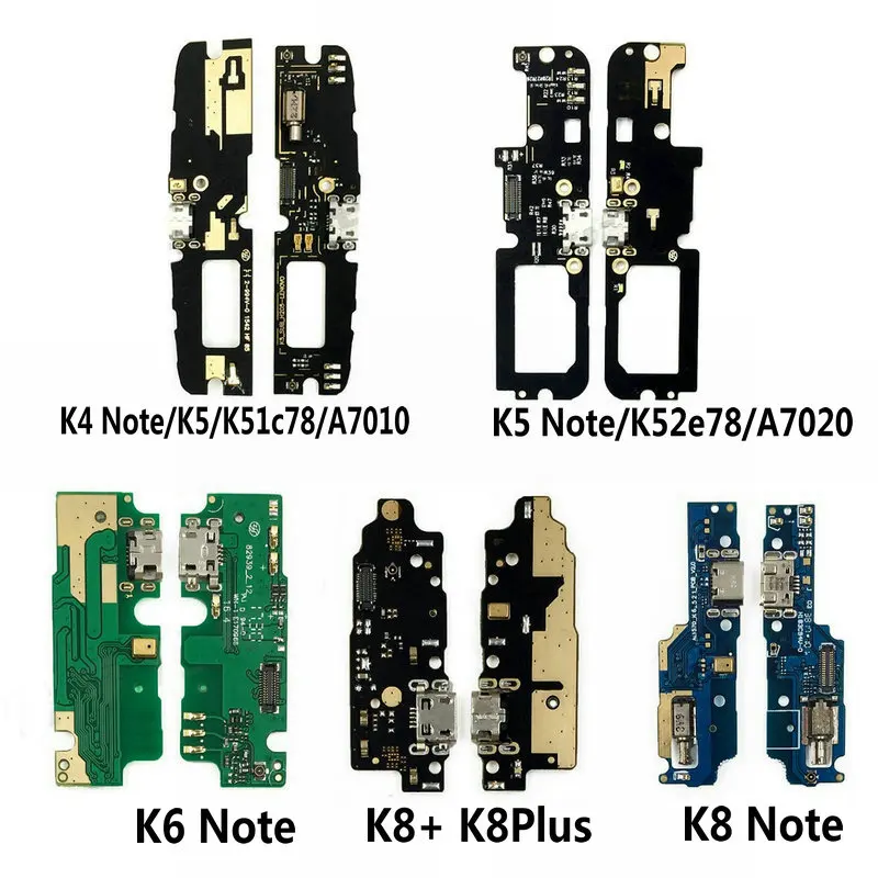 USB Charge Board & Microphone Module For Lenovo K4 K5 K6 K8 Note Plus A7010 A7020 Charging Port Dock Repair Parts