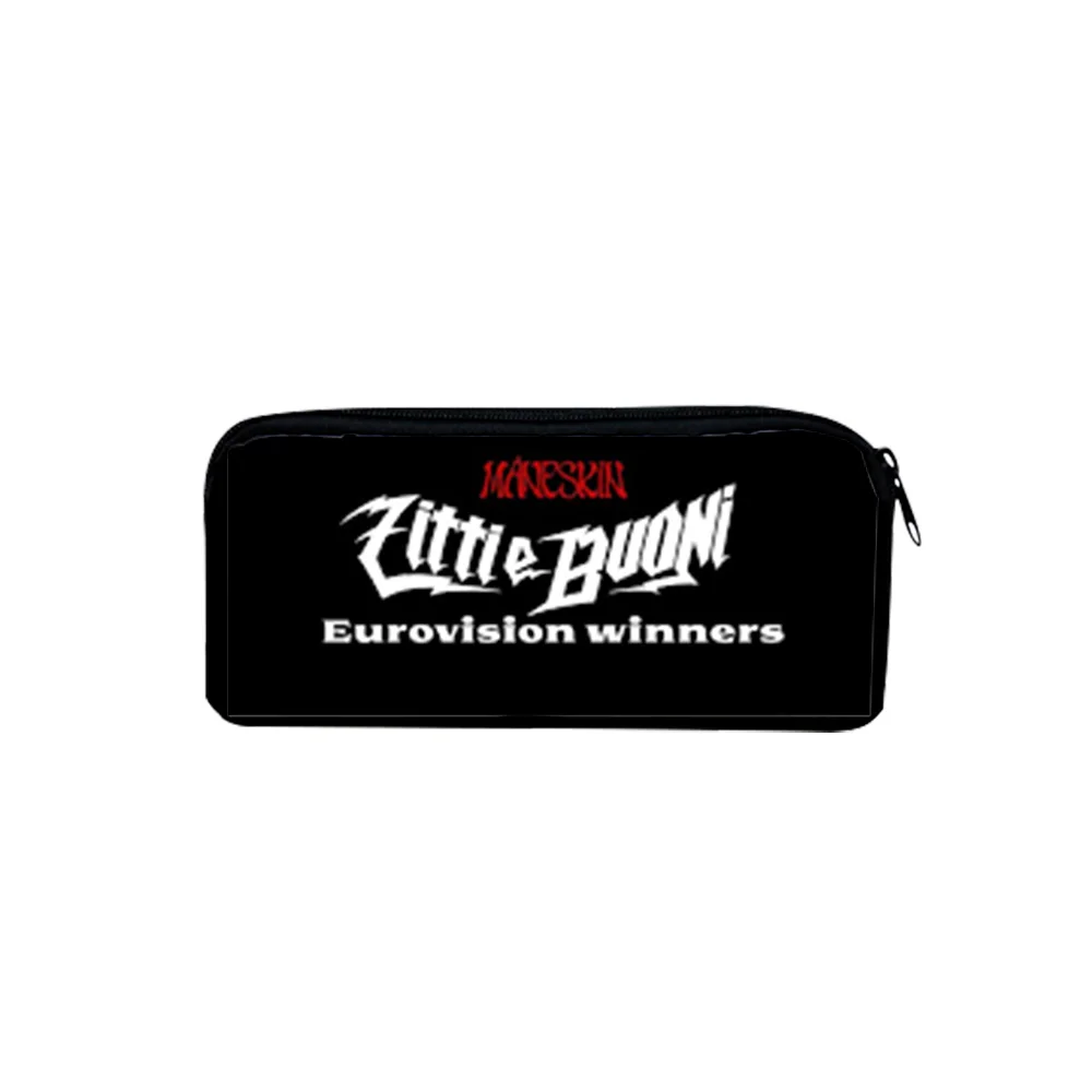 Maneskin Print Oxford cloth pencil case unisex  student school pencilcase stationery office pencil case household stationery