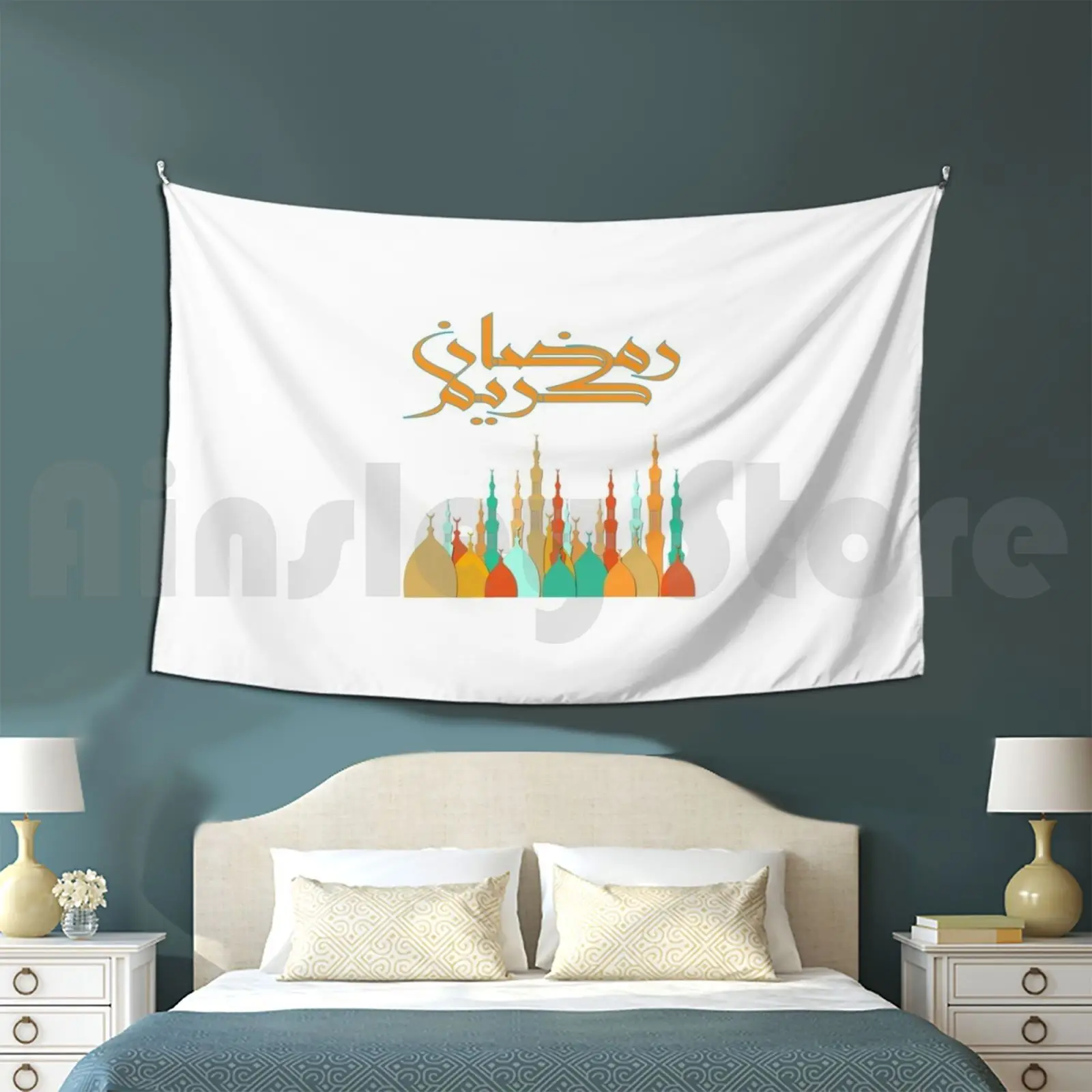 Ramadan 2021 Tapestry Background Wall Hanging Islam Eid Muslim Islamic Fasting Arabic Quran Mubarak Muslims Ramadhan