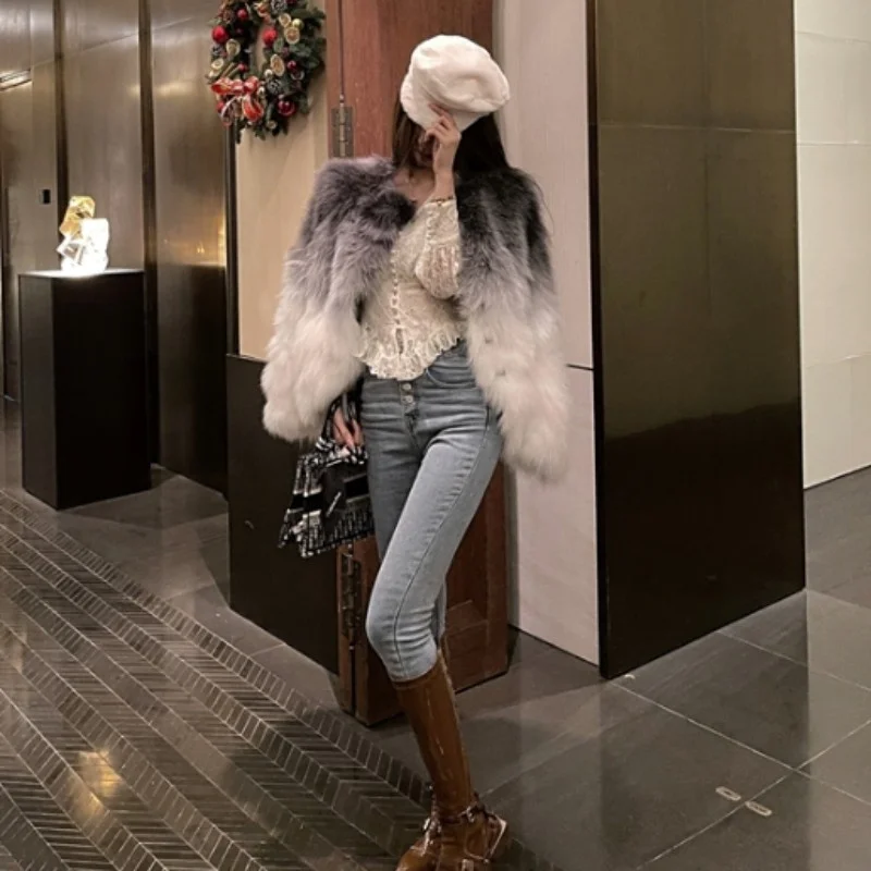 Waist High Skinny Jeans Office Lady Streetwear Straight Denim Pants Front Split Women Casual Cotton Jean Trousers Autumn Winter