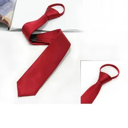 2021 Men Suits Ties Luxury Noble Line Tie For Wedding Party Formal Pre-tied Zipper Ties Narrow Necktie