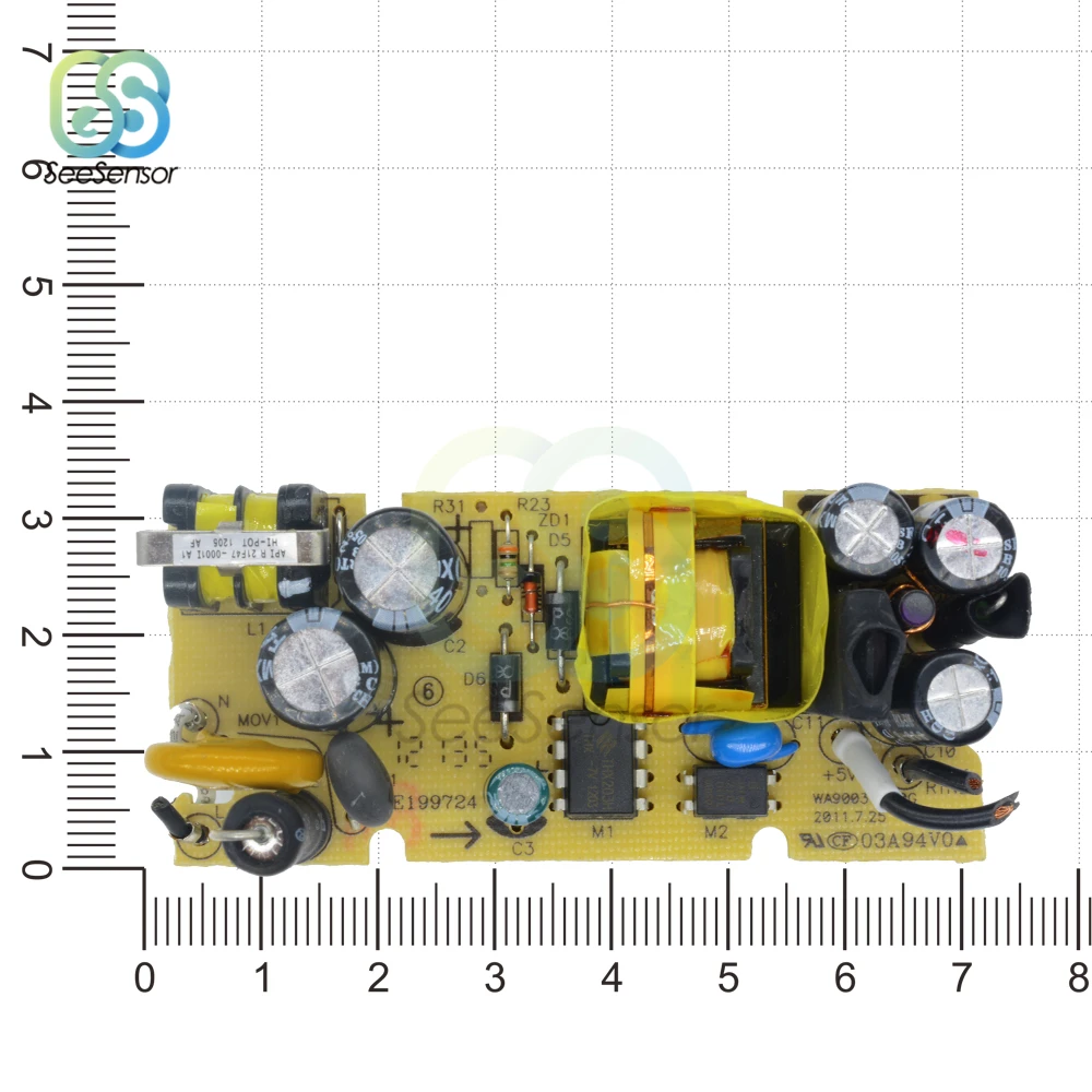 AC-DC ca 100V-240V alla protezione di cortocircuito di sovracorrente del commutatore del modulo dell'alimentazione elettrica di commutazione di cc 5V 2A