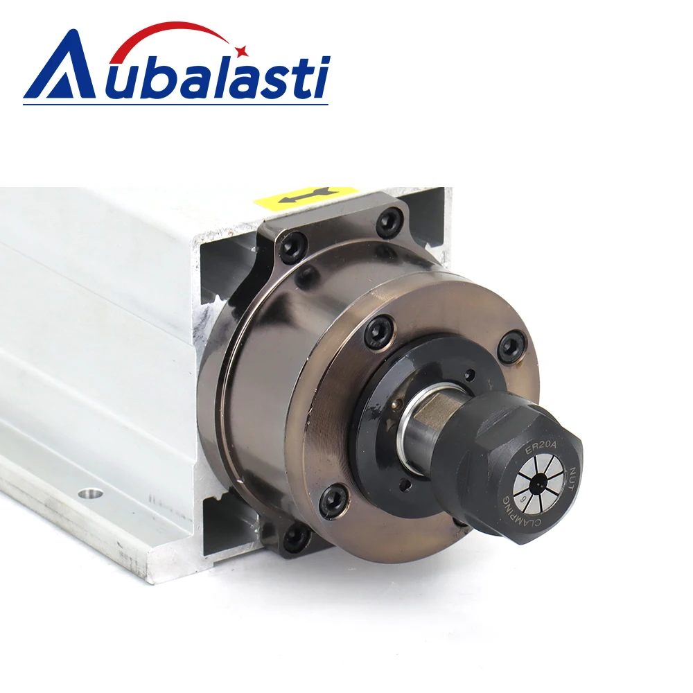 Aubalasti CNC Spindle 1.5kw 2.2kw 3kw Air Cooled Spindle Motor 220V 380V ER20 18000rpm GDF46-18Z For CNC Milling Router Machine