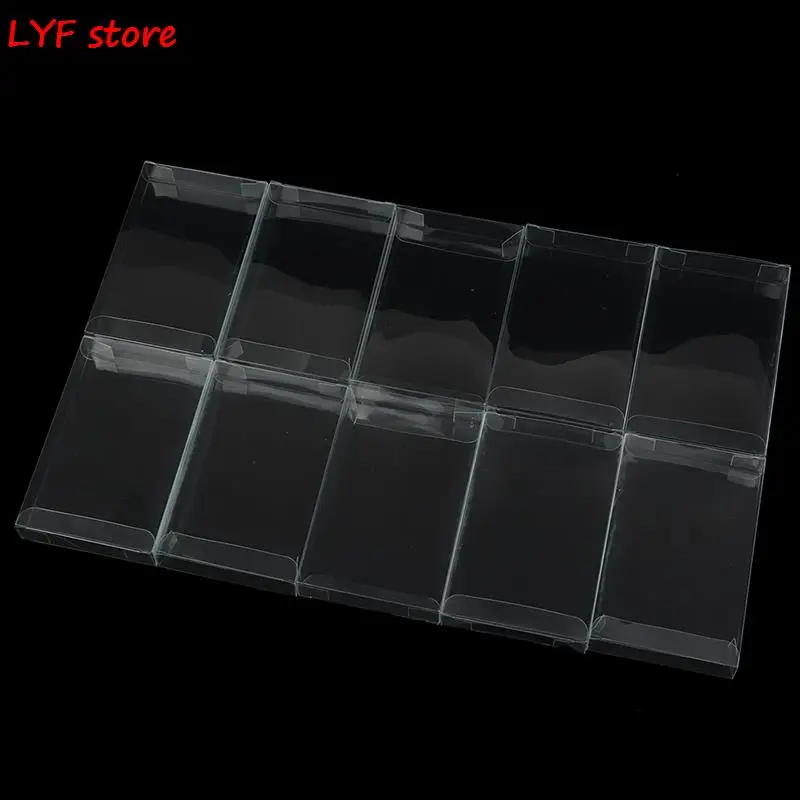 10Pcs/lot New Clear PET Plastic Box Protector Case Sleeves Cover For SNES N64 CIB Boxed Games Cartridge Box 13.6*8.8*2.2cm