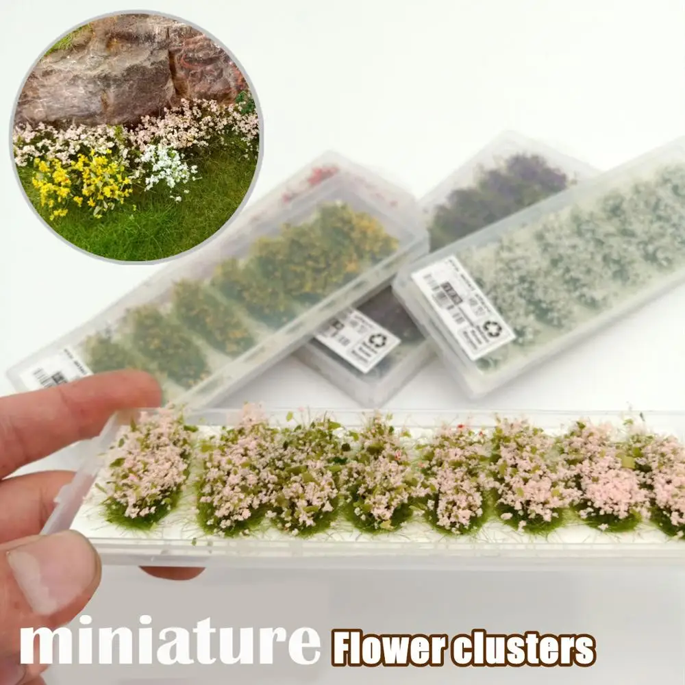 

miniature Vegetation of long flower clusters Military Model Scenario DIY material for train sand table