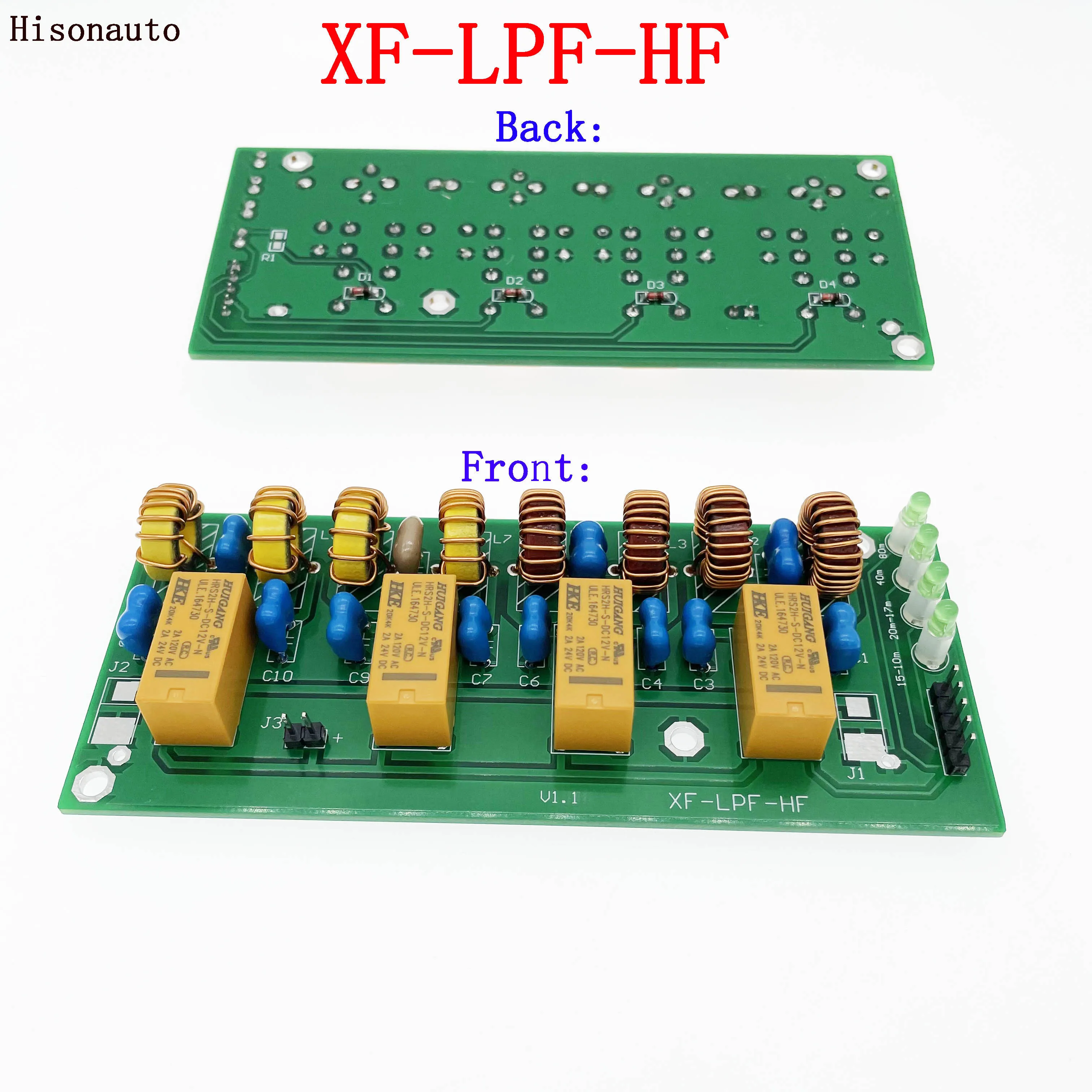 3.5MHz-30MHz Low Pass Filter XF-LPF-HF Filter Kit 12V 100W For Shortwave Radios