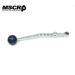 New type Single bend Short shifter +  5-Speed Carbon Fiber Gear Shift Knob Fit For  Honda CIVIC/CRX 1988-2000