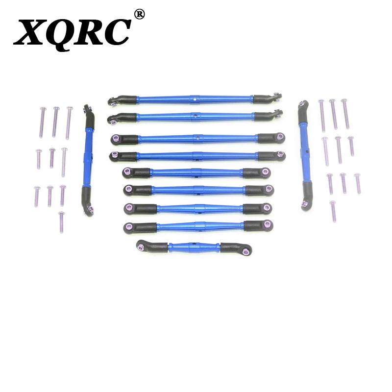 XQRC For 1 / 10rc upgrade part trx6 Benz g63 6x6 aluminum alloy front and back teeth adjustable upper and lower keel tie rod