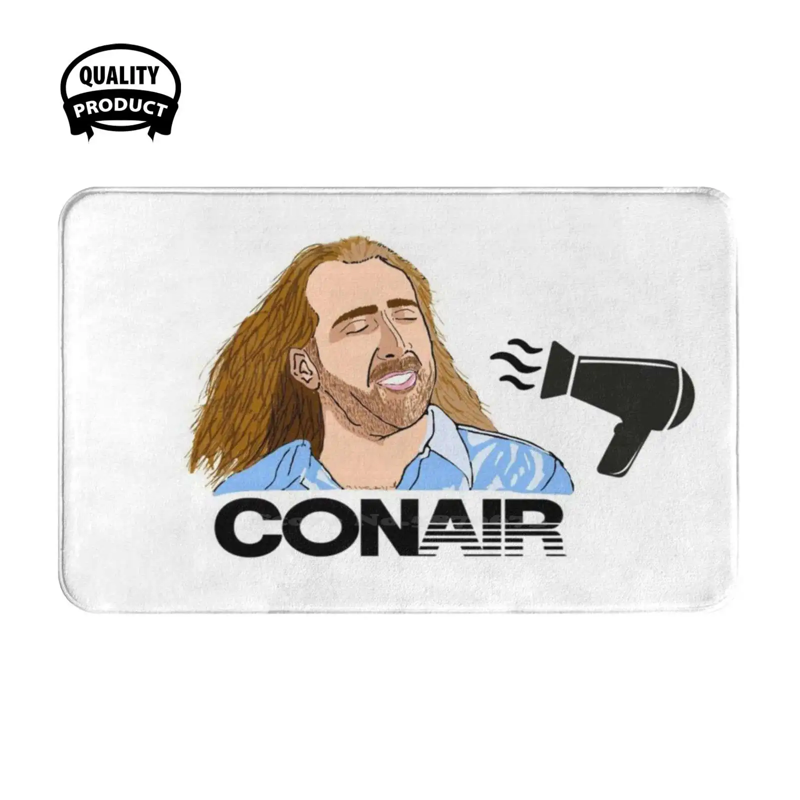 Blow Dryer Nicolas Cage Soft Cushion Home Carpet Door Mat Car Rug Con Air Blow Dryer Hair Dryer Nicolas Cage Nic Cage Cameron