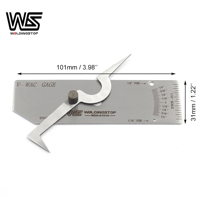 V-WAC Welding Gage welding Biting Edge inspection gauge STANDAR inch reading