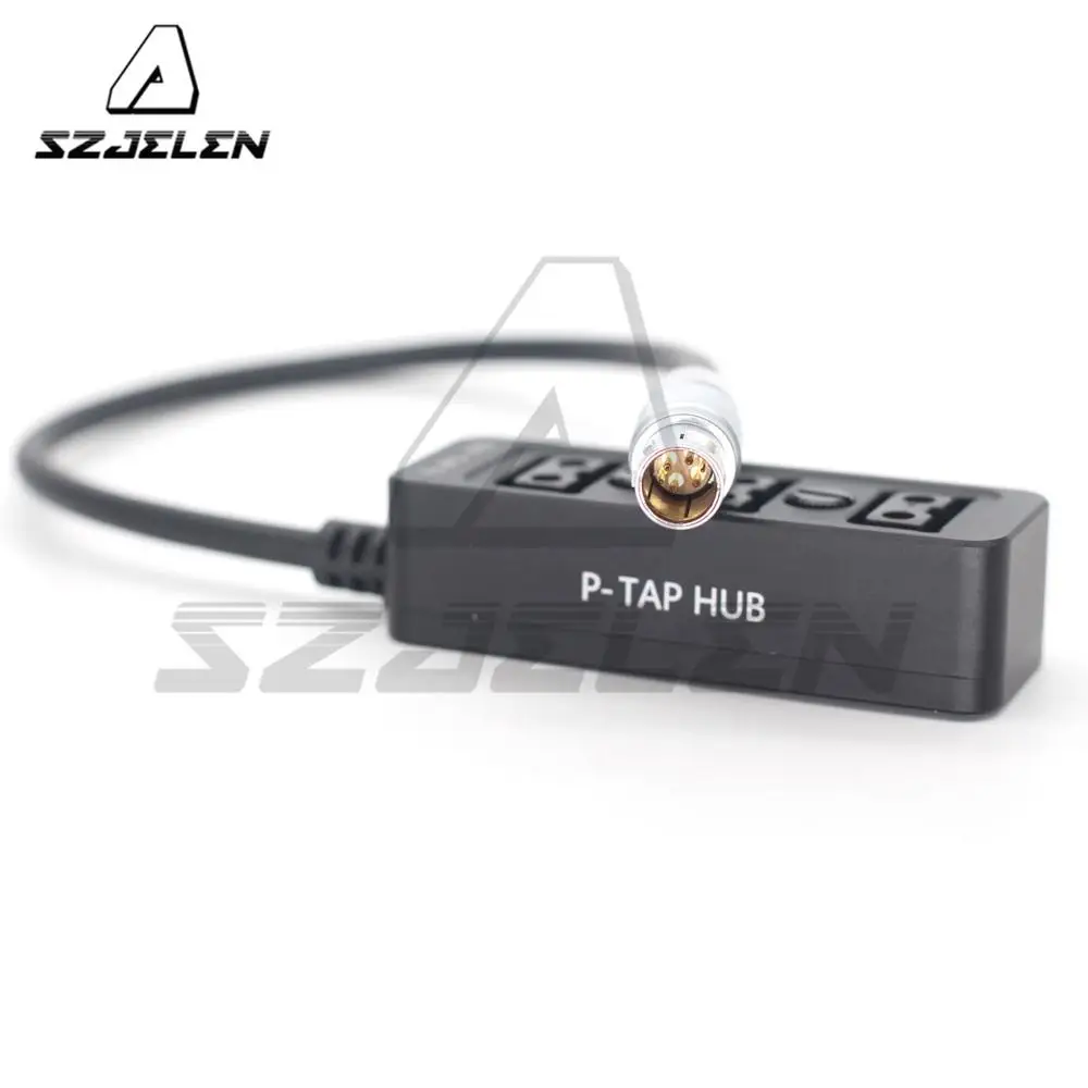 DJI Ronin 2   6pin to 3-Port Dtap Female Ptap Splitter Metal shell DTAP distributor Red blue black