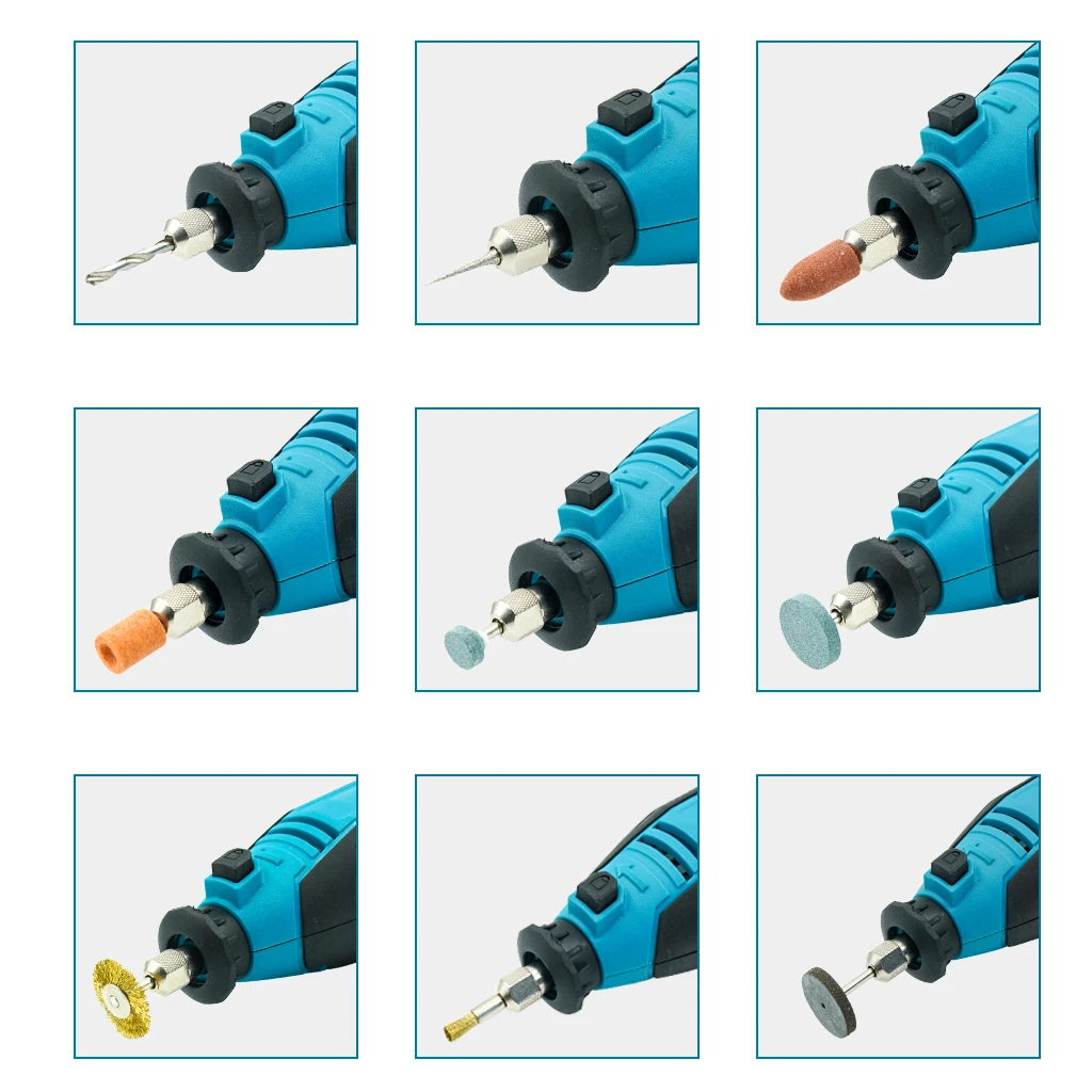 COOFIX-grabador eléctrico Dremel, amoladora rotativa con accesorios de molienda, Mini bolígrafo de grabado multifunción, herramientas de molienda