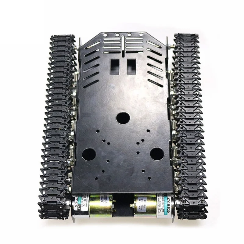 Amortyzator ze stali nierdzewnej zbiornik na paliwo inteligentne podwozie robota metalowa pedał z podwójnym silnikiem DC 12V dla Arduino Raspberry Pi