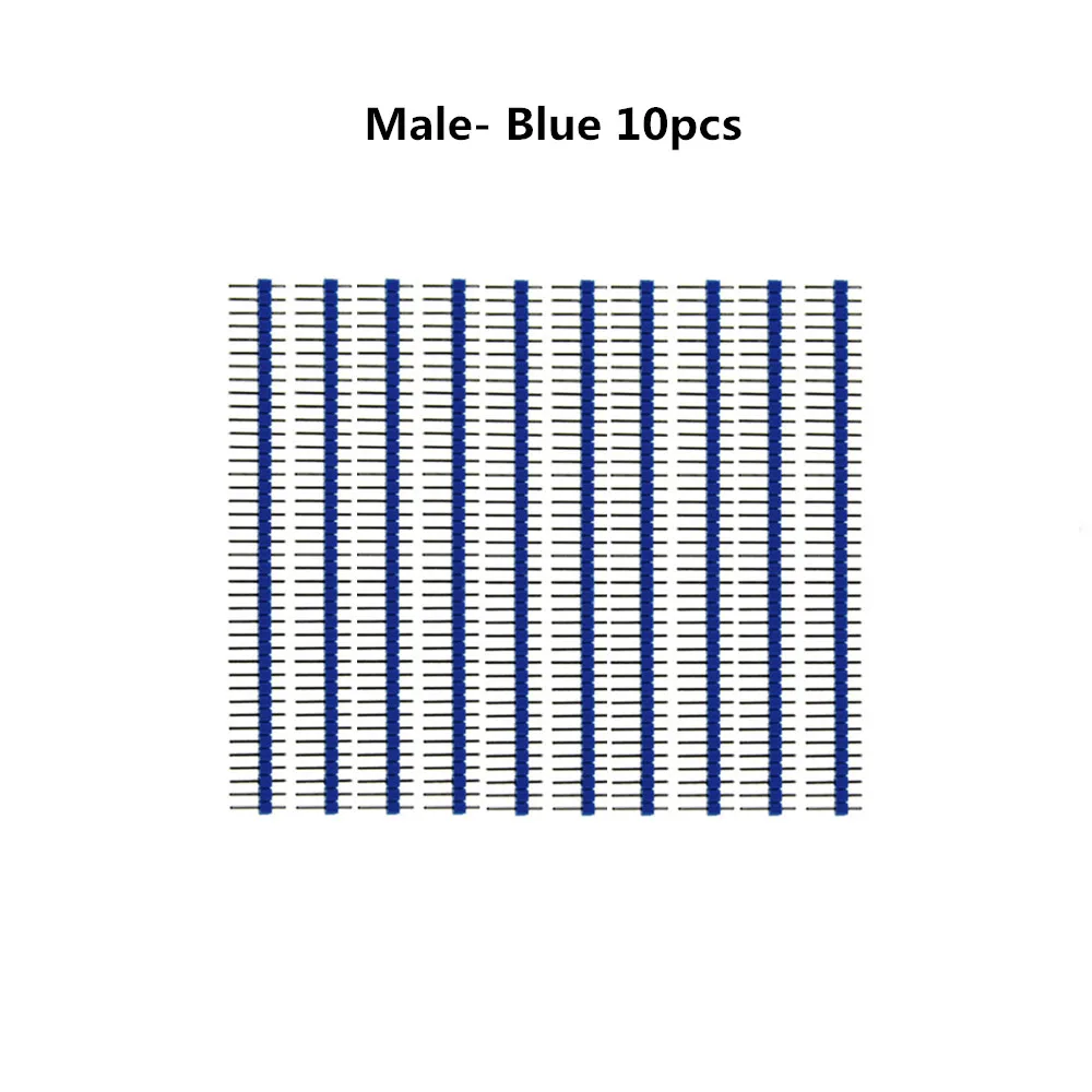 10 Stück 40 Pin 1x40 einreihige männliche und weibliche 2,54 zerbrechliche Stiftleiste PCB JST-Steckerleiste für Arduino DIY Kit