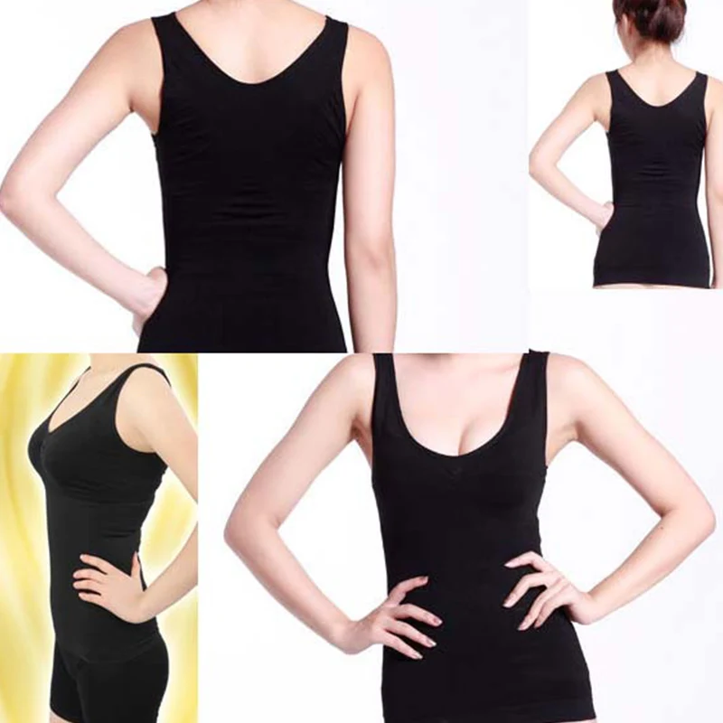 Hot Sales Droppshiping Women Body Shaper Slimming Vest Bust Up Lift  Bra Cami Tank Top Underwear Corset Shapewear Camisole dg88