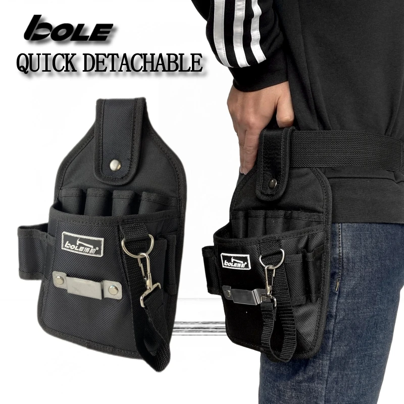 BOLE Manual Tool Bag, Multi-Functional Waist Bag, Portable Thickened Wear Resistant WaterProof Bag